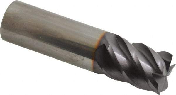 Niagara Cutter - 3/4", 5 Flute, Single End, Solid Carbide, 0.02" Corner Radius End Mill - 3" OAL, 45° Helix, Right Hand Flute, 1" LOC, Right Hand Cut - USA Tool & Supply