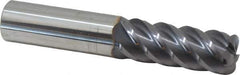 Niagara Cutter - 5/8", 5 Flute, Single End, Solid Carbide, 1/8" Corner Radius End Mill - 3-1/2" OAL, 45° Helix, Right Hand Flute, 1-5/8" LOC, Right Hand Cut - USA Tool & Supply