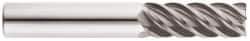 Niagara Cutter - 5/16", 5 Flute, Single End, Solid Carbide, 0.045" Corner Radius End Mill - 2" OAL, 45° Helix, Right Hand Flute, 7/16" LOC, Right Hand Cut - USA Tool & Supply