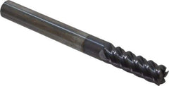 Niagara Cutter - 1/4", 5 Flute, Single End, Solid Carbide, 0.015" Corner Radius End Mill - 2-1/2" OAL, 45° Helix, Right Hand Flute, 3/4" LOC, Right Hand Cut - USA Tool & Supply