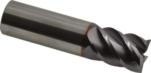 Niagara Cutter - 3/4", 5 Flute, Single End, Solid Carbide, 0.015" Corner Radius End Mill - 3" OAL, 45° Helix, Right Hand Flute, 1" LOC, Right Hand Cut - USA Tool & Supply