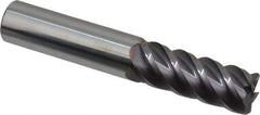 Niagara Cutter - 1/2", 5 Flute, Single End, Solid Carbide, 0.045" Corner Radius End Mill - 3" OAL, 45° Helix, Right Hand Flute, 1-1/4" LOC, Right Hand Cut - USA Tool & Supply