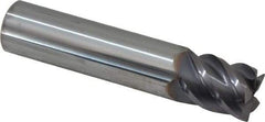Niagara Cutter - 5/8", 5 Flute, Single End, Solid Carbide, 0.015" Corner Radius End Mill - 3" OAL, 45° Helix, Right Hand Flute, 3/4" LOC, Right Hand Cut - USA Tool & Supply
