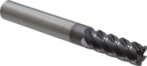 Niagara Cutter - 5/16", 5 Flute, Single End, Solid Carbide, 0.03" Corner Radius End Mill - 2-1/2" OAL, 45° Helix, Right Hand Flute, 13/16" LOC, Right Hand Cut - USA Tool & Supply