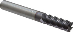 Niagara Cutter - 5/16", 5 Flute, Single End, Solid Carbide, 0.03" Corner Radius End Mill - 2-1/2" OAL, 45° Helix, Right Hand Flute, 13/16" LOC, Right Hand Cut - USA Tool & Supply
