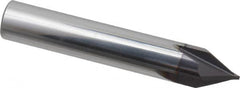 Niagara Cutter - 1/2" Diam 4 Flute Single End Solid Carbide Chamfer Mill - USA Tool & Supply