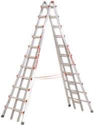 Little Giant Ladder - 21' High, Type IA Rating, Aluminum Telescoping Ladder - 300 Lb Capacity, 25' Working Length - USA Tool & Supply