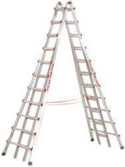 Little Giant Ladder - 21' High, Type IA Rating, Aluminum Telescoping Ladder - 300 Lb Capacity, 25' Working Length - USA Tool & Supply