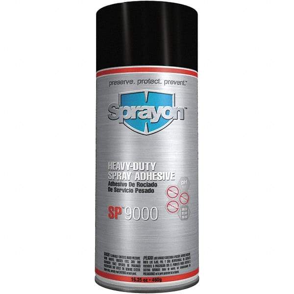 Krylon - 16.25 oz Aerosol White Spray Adhesive - High Tack, 170°F Heat Resistance, High Strength Bond, Flammable, Series SP9000 - USA Tool & Supply