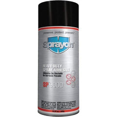 Krylon - 16.25 oz Aerosol White Spray Adhesive - High Tack, 170°F Heat Resistance, High Strength Bond, Flammable, Series SP9000 - USA Tool & Supply