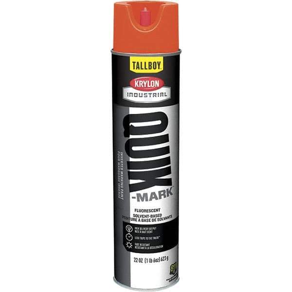 Krylon - 25 fl oz Marking Paint - 35 to 71 Sq Ft Coverage, Solvent-Based Formula - USA Tool & Supply