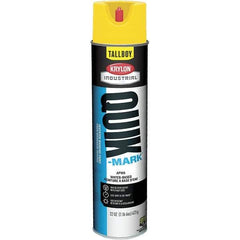 Krylon - 25 fl oz Yellow Marking Paint - 35 to 71 Sq Ft Coverage, Water-Based Formula - USA Tool & Supply