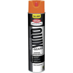 Krylon - 25 fl oz Orange Marking Paint - 35 to 71 Sq Ft Coverage, Solvent-Based Formula - USA Tool & Supply