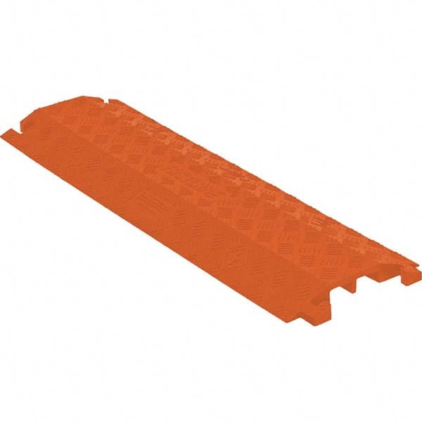 Checkers - On Floor Cable Covers Cover Material: Polyurethane Number of Channels: 2 - USA Tool & Supply