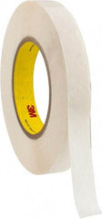 3M - 36 Yd Rubber Adhesive Double Sided Tape - 9 mil Thick, Polyethylene Film Liner - USA Tool & Supply