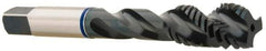Accupro - 1/4-28 3 Flute 3B Modified Bottoming Spiral Flute Tap - Vanadium High Speed Steel, Oxide Finish, 2-1/2" OAL, Right Hand Flute, Right Hand Thread, H3 - USA Tool & Supply