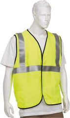 OccuNomix - Size 3XL Flame Resistant/Retardant Yellow Solid General Purpose Vest - 52 to 54" Chest, ANSI 107-2015, ASTM F1506, ATPV=5.4 cal/Sq cm, NFPA 70E/HRC=1, Hook & Loop Closure, 1 Pocket, Modacrylic/Aramid Blend - USA Tool & Supply