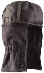 OccuNomix - Navy Blue/Black, Underneath Hard Hat Winter Liner - Long Neck Length, 2 Layer - USA Tool & Supply