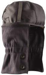 OccuNomix - Navy Blue/Black, Underneath Hard Hat Winter Liner - Long Neck Length, 2 Layer - USA Tool & Supply