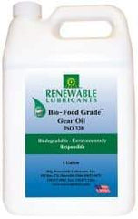 Renewable Lubricants - 1 Gal Bottle, Mineral Gear Oil - 24°F to 518°F, 252 St Viscosity at 40°C, 34 St Viscosity at 100°C, ISO 320 - USA Tool & Supply