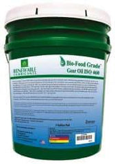 Renewable Lubricants - 5 Gal Pail, Mineral Gear Oil - 23°F to 250°F, 382 St Viscosity at 40°C, 49 St Viscosity at 100°C, ISO 460 - USA Tool & Supply