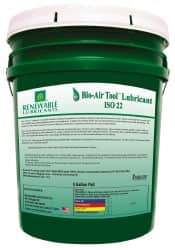 Renewable Lubricants - 5 Gal Pail, ISO 22, Air Tool Oil - -40°F to 420°, Series Bio-Air - USA Tool & Supply