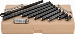 Mitutoyo - 1-1/2 to 12 Inch Range, Mechanical Inside Tubular Micrometer - 0.001 Inch Graduation, 0.00012+m+0.00004xR/20 Inch Accuracy - USA Tool & Supply