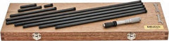 Mitutoyo - 4 to 40 Inch Range, Mechanical Inside Tubular Micrometer - 0.001 Inch Graduation, 0.00012+m+0.00004xR/20 Inch Accuracy - USA Tool & Supply