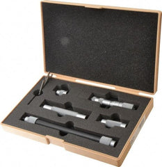 Mitutoyo - 4 to 20 Inch Range, Mechanical Inside Tubular Micrometer - 0.001 Inch Graduation, 0.00012+m+0.00004xR/20 Inch Accuracy - USA Tool & Supply