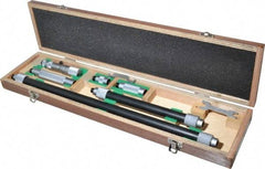 Mitutoyo - 4 to 36 Inch Range, Mechanical Inside Tubular Micrometer - 0.001 Inch Graduation, 0.00012+m+0.00004xR/20 Inch Accuracy - USA Tool & Supply