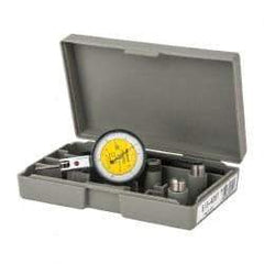 Mitutoyo - 0.03 Inch Range, 0.0005 Inch Dial Graduation, Horizontal Dial Test Indicator - 1.5748 Inch, 0-15-0; 0-35-0 Dial Reading, Accurate to 0.0005 Inch - USA Tool & Supply