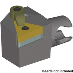 Kennametal - Left Hand Cut, Size KM25, TN..160408/TN..332 Insert Compatiblity, Modular Turning & Profiling Cutting Unit Head - 16mm Ctr to Cutting Edge, 30mm Head Length - USA Tool & Supply