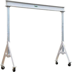Vestil - 6,000 Lb Load Capacity, Aluminum Gantry Crane - 15' Span - USA Tool & Supply