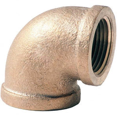 Merit Brass - Brass & Chrome Pipe Fittings Type: 90 Elbow Fitting Size: 4 - USA Tool & Supply