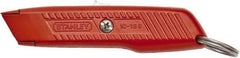 Stanley - Retractable Utility Knife - Orange Metal Handle, 1 Blade Included - USA Tool & Supply