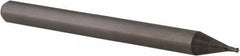 Accupro - 0.024", 0.036" LOC, 1/8" Shank Diam, 1-1/2" OAL, 4 Flute, Solid Carbide Square End Mill - Single End, Uncoated, Spiral Flute, 30° Helix, Centercutting, Right Hand Cut, Right Hand Flute, Series Miniature - USA Tool & Supply
