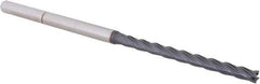 Accupro - 5/32", 1-7/8" LOC, 3/16" Shank Diam, 4" OAL, 4 Flute, Solid Carbide Square End Mill - Single End, AlTiN Finish, Spiral Flute, 30° Helix, Centercutting, Right Hand Cut, Right Hand Flute, Series Miniature - USA Tool & Supply