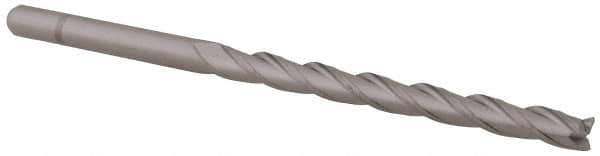 Accupro - 1/8", 1-1/2" LOC, 1/8" Shank Diam, 3" OAL, 3 Flute, Solid Carbide Square End Mill - Single End, Uncoated, Spiral Flute, 30° Helix, Centercutting, Right Hand Cut, Right Hand Flute, Series Miniature - USA Tool & Supply