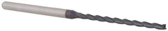 Accupro - 3/32", 1.4" LOC, 1/8" Shank Diam, 3" OAL, 3 Flute, Solid Carbide Square End Mill - Single End, AlTiN Finish, Spiral Flute, 30° Helix, Centercutting, Right Hand Cut, Right Hand Flute, Series Miniature - USA Tool & Supply