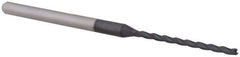 Accupro - 1/16", 0.95" LOC, 1/8" Shank Diam, 2-1/2" OAL, 3 Flute, Solid Carbide Square End Mill - Single End, AlTiN Finish, Spiral Flute, 30° Helix, Centercutting, Right Hand Cut, Right Hand Flute, Series Miniature - USA Tool & Supply