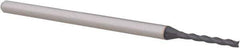 Accupro - 1/16", 1/2" LOC, 1/8" Shank Diam, 2-1/2" OAL, 3 Flute, Solid Carbide Square End Mill - Single End, AlTiN Finish, Spiral Flute, 30° Helix, Centercutting, Right Hand Cut, Right Hand Flute, Series Miniature - USA Tool & Supply