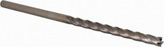 Accupro - 1/4", 3" LOC, 1/4" Shank Diam, 6" OAL, 4 Flute, Solid Carbide Square End Mill - Single End, Uncoated, Spiral Flute, 30° Helix, Centercutting, Right Hand Cut, Right Hand Flute, Series Miniature - USA Tool & Supply