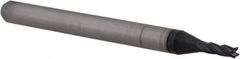 Accupro - 0.059", 0.177" LOC, 1/8" Shank Diam, 1-1/2" OAL, 4 Flute, Solid Carbide Square End Mill - Single End, AlTiN Finish, Spiral Flute, 30° Helix, Centercutting, Right Hand Cut, Right Hand Flute, Series Miniature - USA Tool & Supply