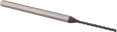 Accupro - 0.0469", 0.71" LOC, 1/8" Shank Diam, 2-1/2" OAL, 3 Flute, Solid Carbide Square End Mill - Single End, AlTiN Finish, Spiral Flute, 30° Helix, Centercutting, Right Hand Cut, Right Hand Flute, Series Miniature - USA Tool & Supply