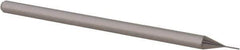Accupro - 1/64", 1/8" LOC, 1/8" Shank Diam, 2-1/2" OAL, 3 Flute, Solid Carbide Square End Mill - Single End, Uncoated, Spiral Flute, 30° Helix, Centercutting, Right Hand Cut, Right Hand Flute, Series Miniature - USA Tool & Supply