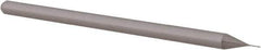 Accupro - 0.01", 0.08" LOC, 1/8" Shank Diam, 2-1/2" OAL, 3 Flute, Solid Carbide Square End Mill - Single End, Uncoated, Spiral Flute, 30° Helix, Centercutting, Right Hand Cut, Right Hand Flute, Series Miniature - USA Tool & Supply