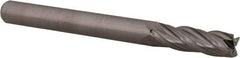 Accupro - 3/16", 5/8" LOC, 3/16" Shank Diam, 2" OAL, 4 Flute, Solid Carbide Square End Mill - Single End, Uncoated, Spiral Flute, 30° Helix, Centercutting, Right Hand Cut, Right Hand Flute, Series Miniature - USA Tool & Supply