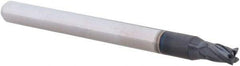 Accupro - 3/32", 0.139" LOC, 1/8" Shank Diam, 1-1/2" OAL, 4 Flute, Solid Carbide Square End Mill - Single End, AlTiN Finish, Spiral Flute, 30° Helix, Centercutting, Right Hand Cut, Right Hand Flute, Series Miniature - USA Tool & Supply