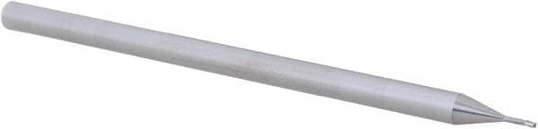 Accupro - 0.025" Diam 3 Flute Solid Carbide 0.005" Corner Radius End Mill - USA Tool & Supply