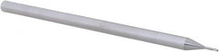 Accupro - 0.025" Diam 3 Flute Solid Carbide 0.005" Corner Radius End Mill - USA Tool & Supply